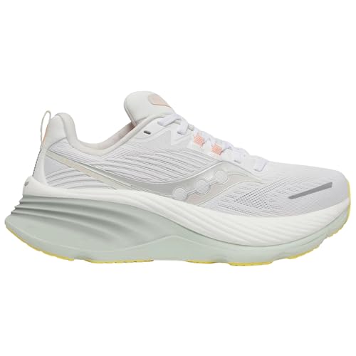 Saucony Women's Hurricane 24 Sneaker, White/Foam, 11
