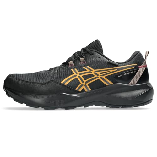 ASICS Men's Gel-Venture 11 Waterproof Running Shoes, 13, Black/Sandstorm