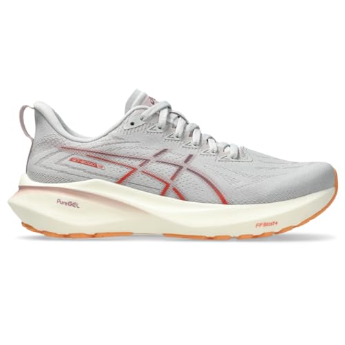 ASICS Women's GT-2000 13 Running Shoe, 8.5, Concrete/Watershed Rose