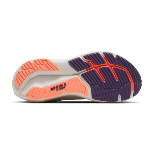 Brooks Women’s Glycerin 23 Neutral Running Shoe - White/Mulled Grape/Clear - 9 Medium