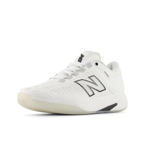 New Balance Women's Fresh Foam X CT-Rally V2 Tennis Shoe, White/Black/Gum, 8.5 M