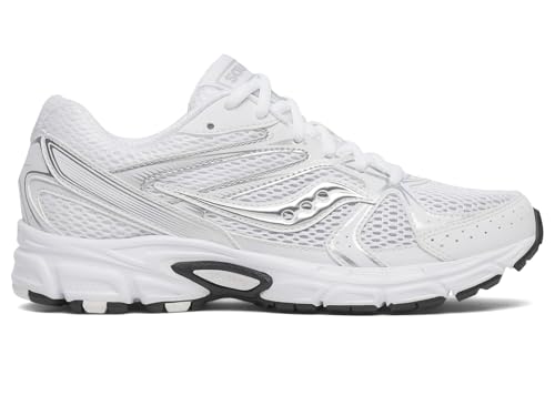 Saucony Womens Ride Millennium White/Silver 10 Medium