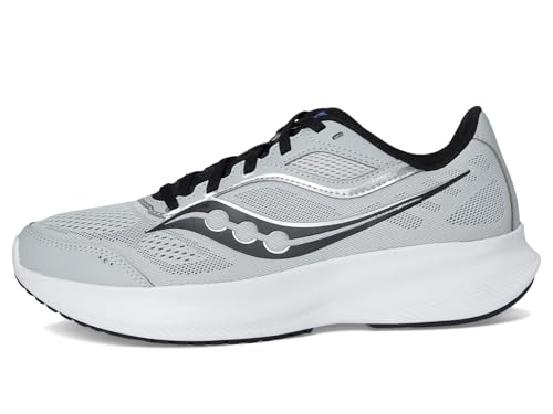 Saucony Men's Cohesion 18 Sneaker, Cloud/Black, 9.5 Wide