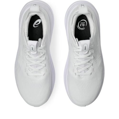 ASICS Women's Gel-Nimbus 28 Running Shoes, 6, White/White