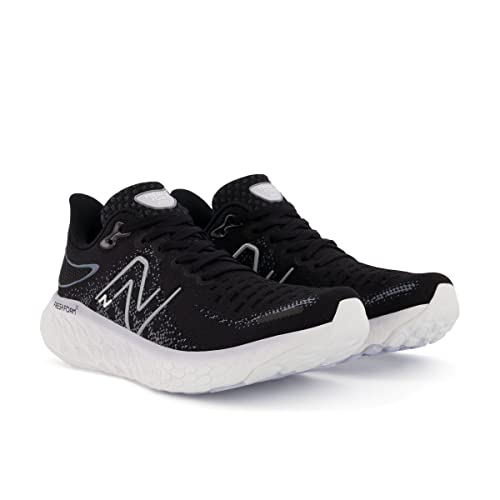 New Balance Women's Fresh Foam X 1080 V12 Running Shoe, Black/Thunder/Violet Haze, 5 Medium US