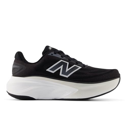 New Balance Women's Fresh Foam X More V6 Running Shoe, Black/Grey Matter/Castlerock, 8.5 M