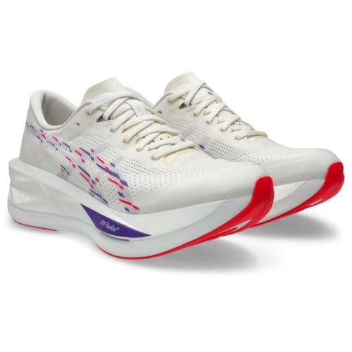 ASICS Men's SONICBLAST Running Shoes, 9.5, Cream/Blue Fade