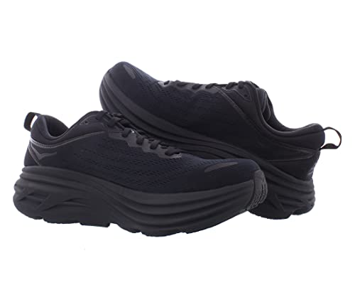 HOKA ONE ONE Bondi 8 Mens Shoes Size 12, Color: Black/Black - alternate view 4