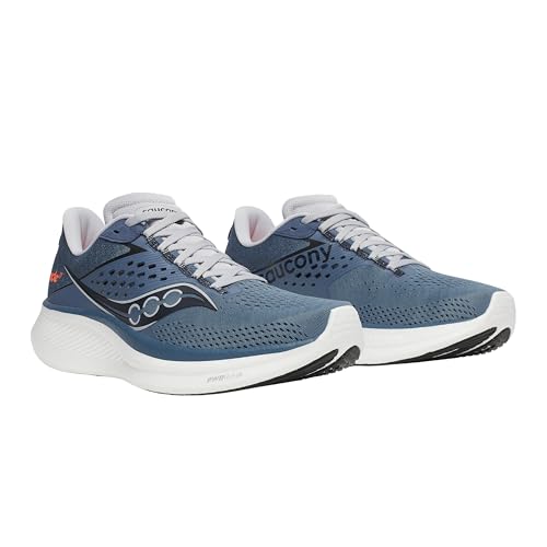 Saucony Men's Ride 17 Sneaker, Mirage/Black, 12