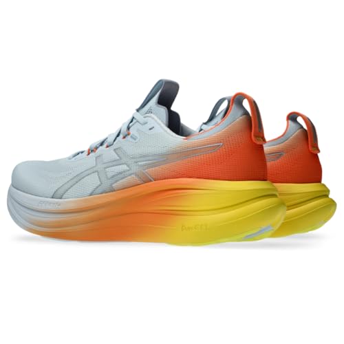 ASICS Men's Gel-Nimbus 28 Running Shoes, 9.5, Sky/Sun Peach