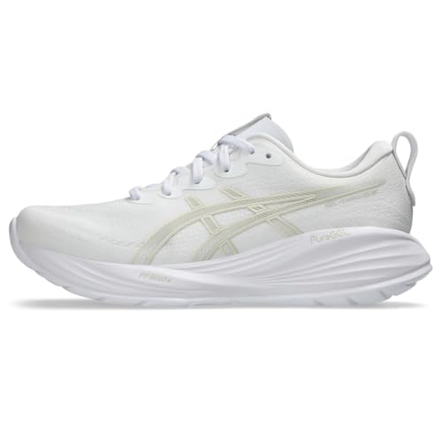ASICS Women's Gel-Cumulus 27 Running Shoes, 8.5, White/Lake Grey
