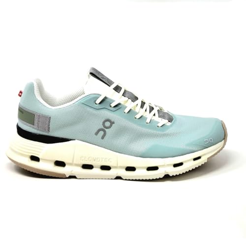 On Women's Cloudnova Form Sneakers Running Shoes (Mineral - Ivory, US Footwear Size System, Adult, Women, Numeric, Medium, 7)