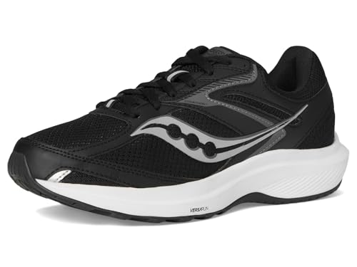 Saucony Men's Cohesion 17, Black/White, 12