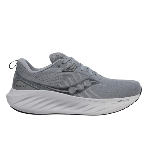 Saucony Men's Triumph 22 Sneaker, Flint/Black, 11