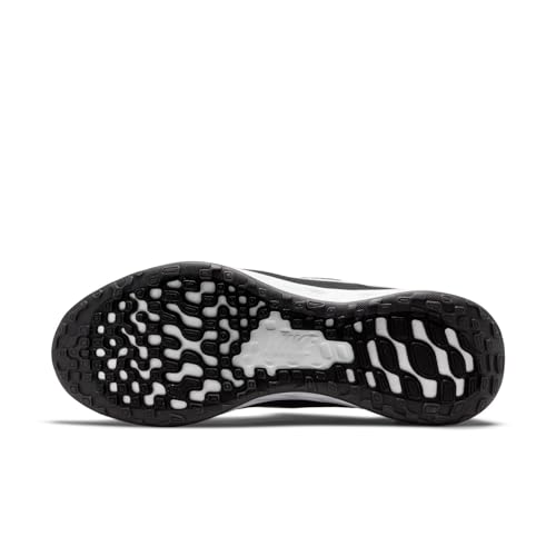 Nike Men's Revolution 6 FlyEase Next Nature Easy-On-and-Off Road Running Shoes (8, Black/Iron Grey/White)