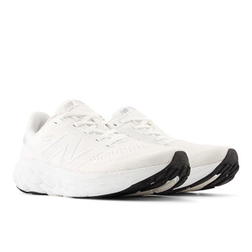 New Balance® Fresh Foam X 880v14 Shoes for Women – Mesh Upper – Cotton Lining – Signature Branding White/Silver Metallic 7.5 D - Wide