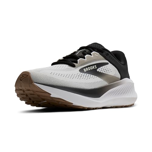 Brooks Men’s Anthem 8 Neutral Running Shoe - White/Black/Tan - 13 Medium