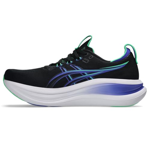 ASICS Men's Gel-Nimbus 28 Running Shoes, 10, Black/Cobalt Burst