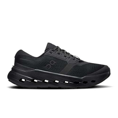 On Women's Cloudrunner 3 Sneaker, Black/Black, 9