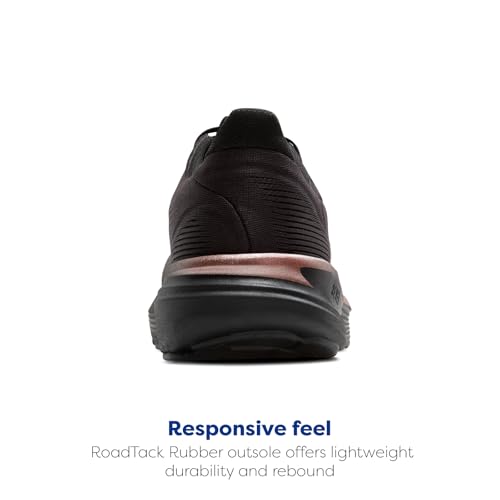 Brooks Women’s Revel 8 Neutral Running & Walking Shoe - Black/Black/Rose Gold - 7 Medium