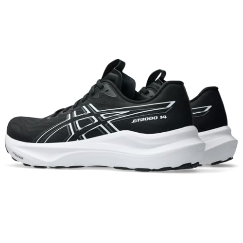 ASICS Men's GT-2000 14 Running Shoes, 9.5, Black/White