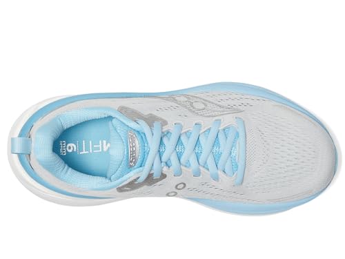 Saucony Women's Hurricane 25 Sneaker, Cloud/Breeze, 9.5