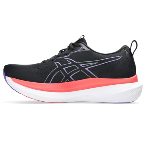 ASICS Men's GLIDERIDE MAX Running Shoe, 10.5, Black/Flash RED