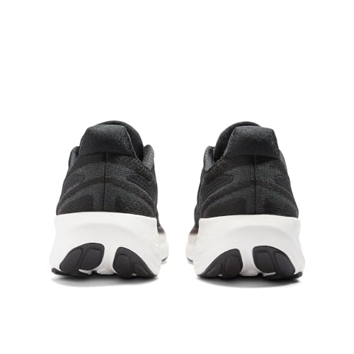 New Balance Women's Fresh Foam X 1080 V13 Running Shoe, Black/White, 5 W