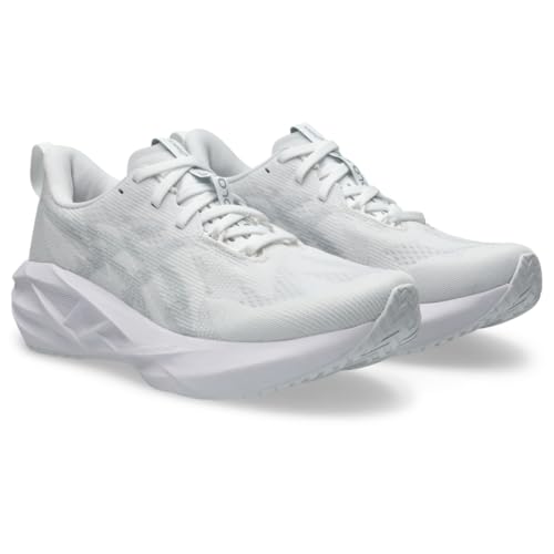 ASICS Women's NOVABLAST 5 Running Shoes, 8.5, White/Piedmont Grey