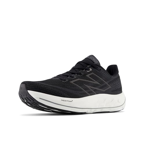 New Balance Men's Fresh Foam X Vongo V6 Running Shoe, Black/White, 10 M