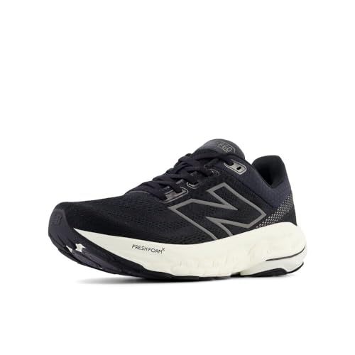 New Balance Women's Fresh Foam X 860 V14 Running Shoe, Black/Phantom/Angora, 6.5 N