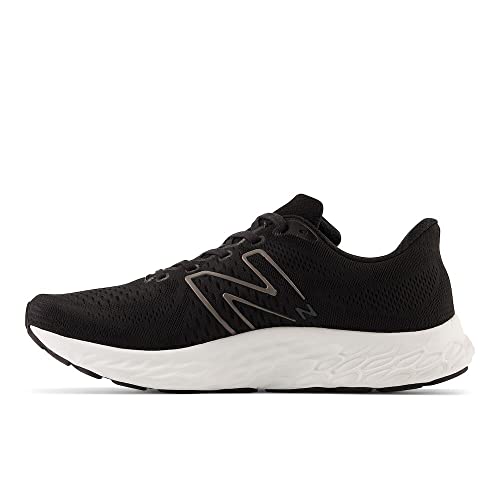 New Balance Men's Fresh Foam X EVOZ V3 Running Shoe, Black/Silver Metallic, 8.5 Wide