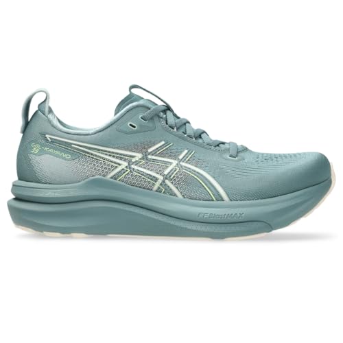 ASICS Women's Gel-Kayano 33 Running Shoes, 8, Foggy Teal/Rose DUST