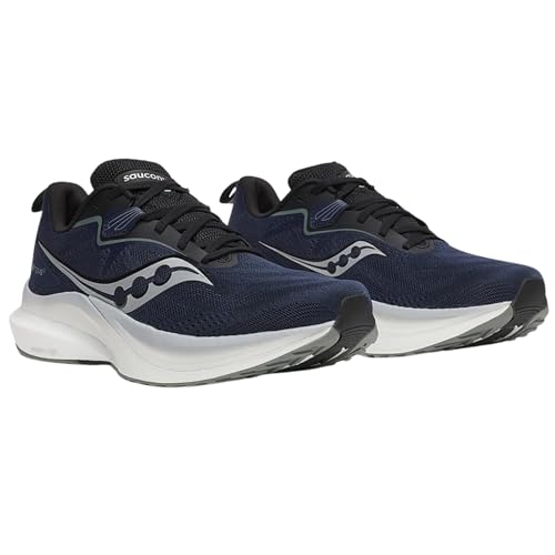 Saucony Men's Tempus 2 Sneaker, Navy/Black, 12.5