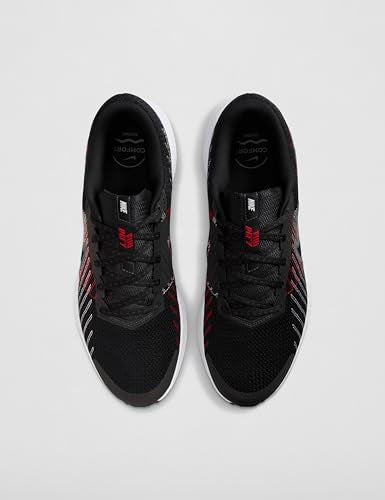 Nike Men's Run Defy Road Running Shoes, Black/Cool Grey-University Red-White, 9
