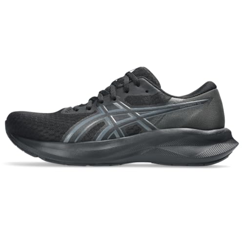 ASICS Women's Patriot 14 Running Shoes, 12, Black/Carrier Grey