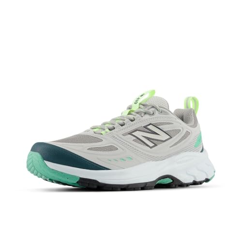 Women's New Balance Fresh Foam 410v9 Trail Shoes in Raincloud/Medusa Green product image