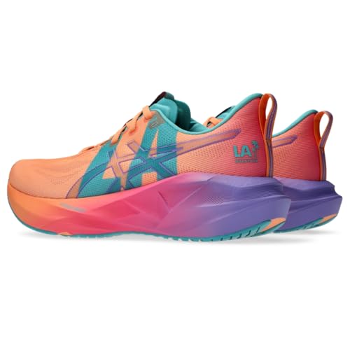 ASICS Unisex NOVABLAST 5 Running Shoes, 12M / 13.5W, Mojave/Amethyst