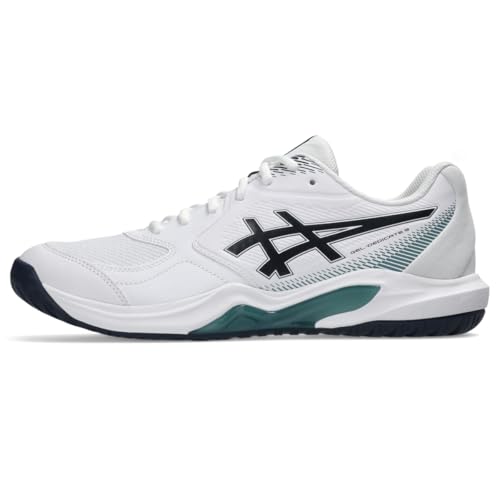 ASICS Men's Gel-Dedicate 9 Tennis Shoes, 10.5, White/Midnight