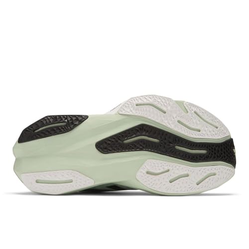 New Balance Men's FuelCell Rebel V4 Running Shoe, Clay Ash/White/Black, 4 M