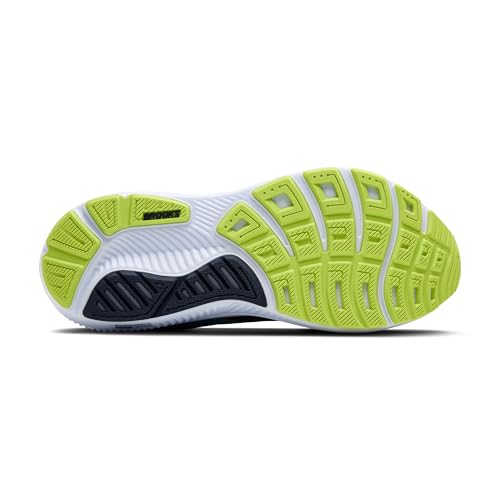 Brooks Men’s Ghost 17 Neutral Running Shoe - Peacoat/Lime/Blue - 11.5 Medium
