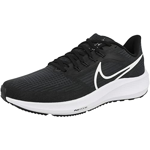 Nike Men's Air Zoom Pegasus Sneaker, Black White Dark Smoke Grey, 10 US
