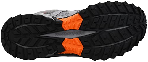 Saucony Men's Excursion Tr14 Grey/Orange Trail Running Shoe 12 M US