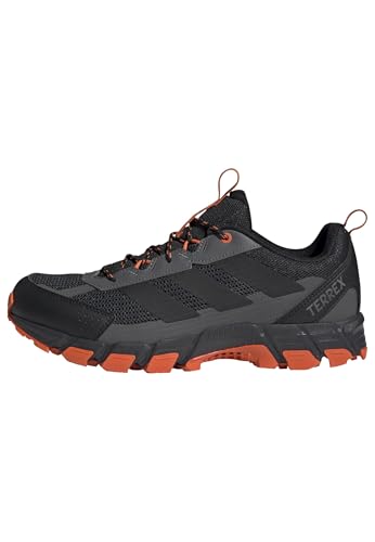 adidas Men's Terrex Rockadia Trail Running, Carbon/Black/Semi Impact Orange, 13