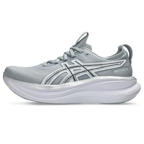 ASICS Women's Gel-Nimbus 28 Running Shoes, 6.5, Piedmont Grey/Pure Silver