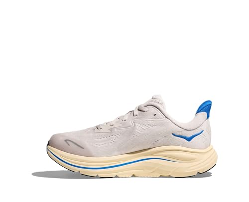 Hoka Unisex Clifton 10 (Big Kid) Stucco/Virtual Blue 4.5 Medium