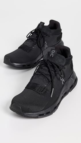On Men's Cloudnova 2 Sneakers, All Black, 9 Medium US