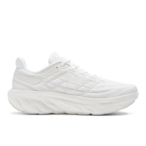 New Balance Women's Fresh Foam X 1080 V13 Running Shoe, White/Silver Metallic, 10 N