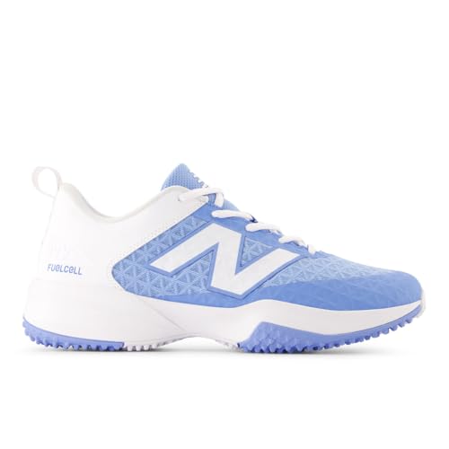 New Balance Men's FuellCell 4040 v8 Turf-Trainer Baseball Shoe, Team Carolina/Nb 103 White, 10