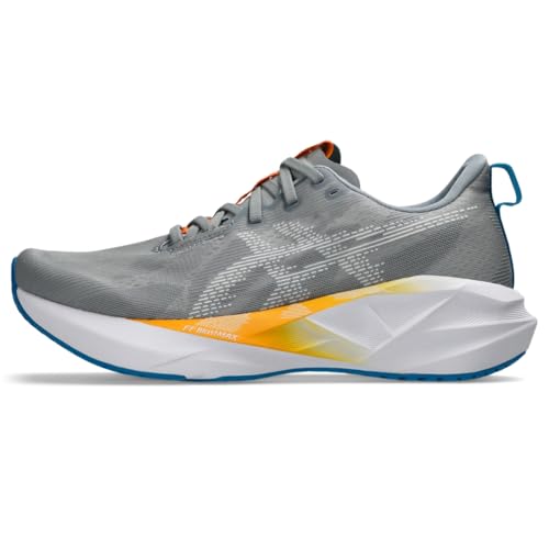 ASICS Men's NOVABLAST 5 Running Shoes, 9, Gravel/White